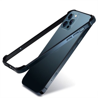 Ốp Lưng Hợp Kim Nhôm Cho iPhone 11 ProMax 12 13 14 Pro Max Vỏ Silicon Mềm Viền K03