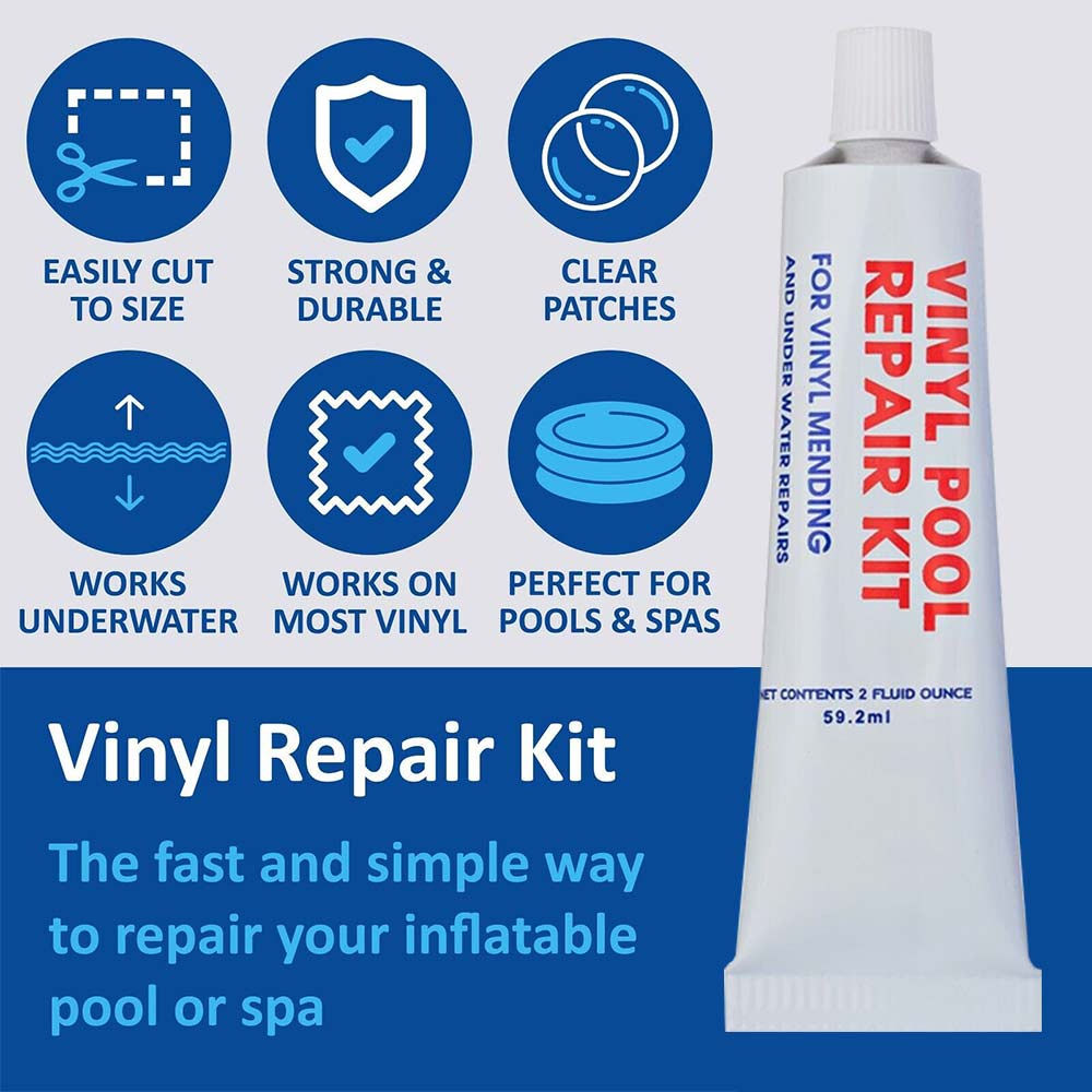 Inflatable Boat Swimming Pool PVC Puncture Repair Patch Glue Kit Adhesive Canoe