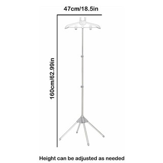 Giá ủi sàn RISEDOT bằng hợp kim nhôm, giá đỡ hấp đứng, giá treo quần áo tứ giác đen/xám, có thể mở rộng