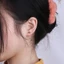 DARON Khuyên Tai Gothic Tròn Bóng Spike Nón Đầu Nữ Trang Sức Thời Trang