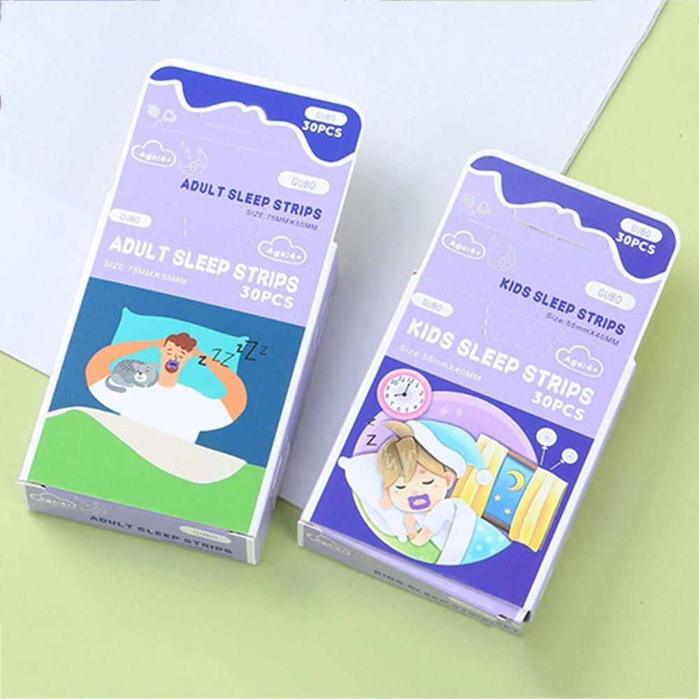 SLICELLIFE 30 Băng Dán Giảm Ngáy, Vải Không Dệt, Hỗ Trợ Ngủ Ngon, Chăm Sóc Sức Khỏe
