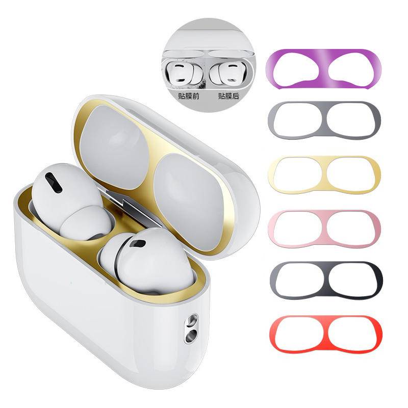 Dành Cho AirPods Pro 2 Bao Chống Bụi Chống Trầy Xước Da Miếng Dán Cho AirPods 3 2 1 Chống Bụi Bảo Vệ Phim