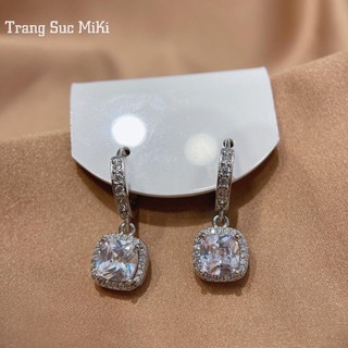 Bông tai dáng chốt tròn dáng thả