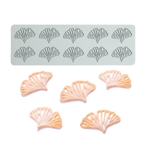 Cc 10 Khoang Rỗng Ginkgo Lá Ren Thảm Sô Cô La Fondant Khuôn Silicon Trang Trí Bánh Dụng Cụ Cho Đường Trang Trí Bánh