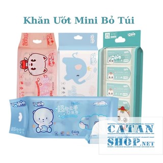 8 Gói/Túi khăn Giấy Ướt Mini Bỏ Túi Nội Địa Trung Siêu Đáng Yêu  (giao hình ngẫu nhiên) GD708-KGMini