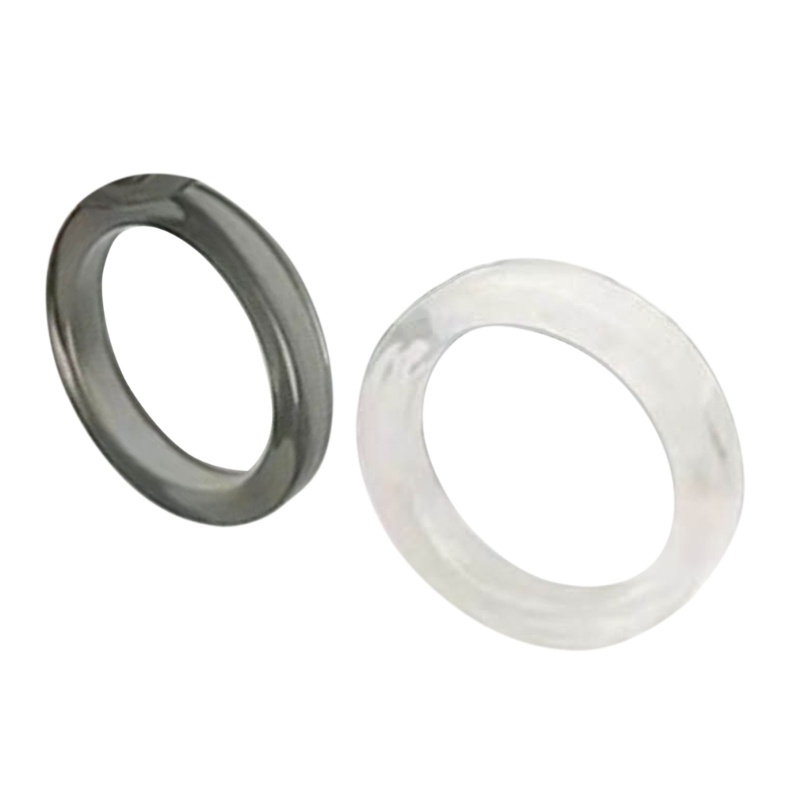 Bộ 2 Nhẫn acrylic Mỏng Trong Suốt Nhiều Màu Sắc Cho Nữ