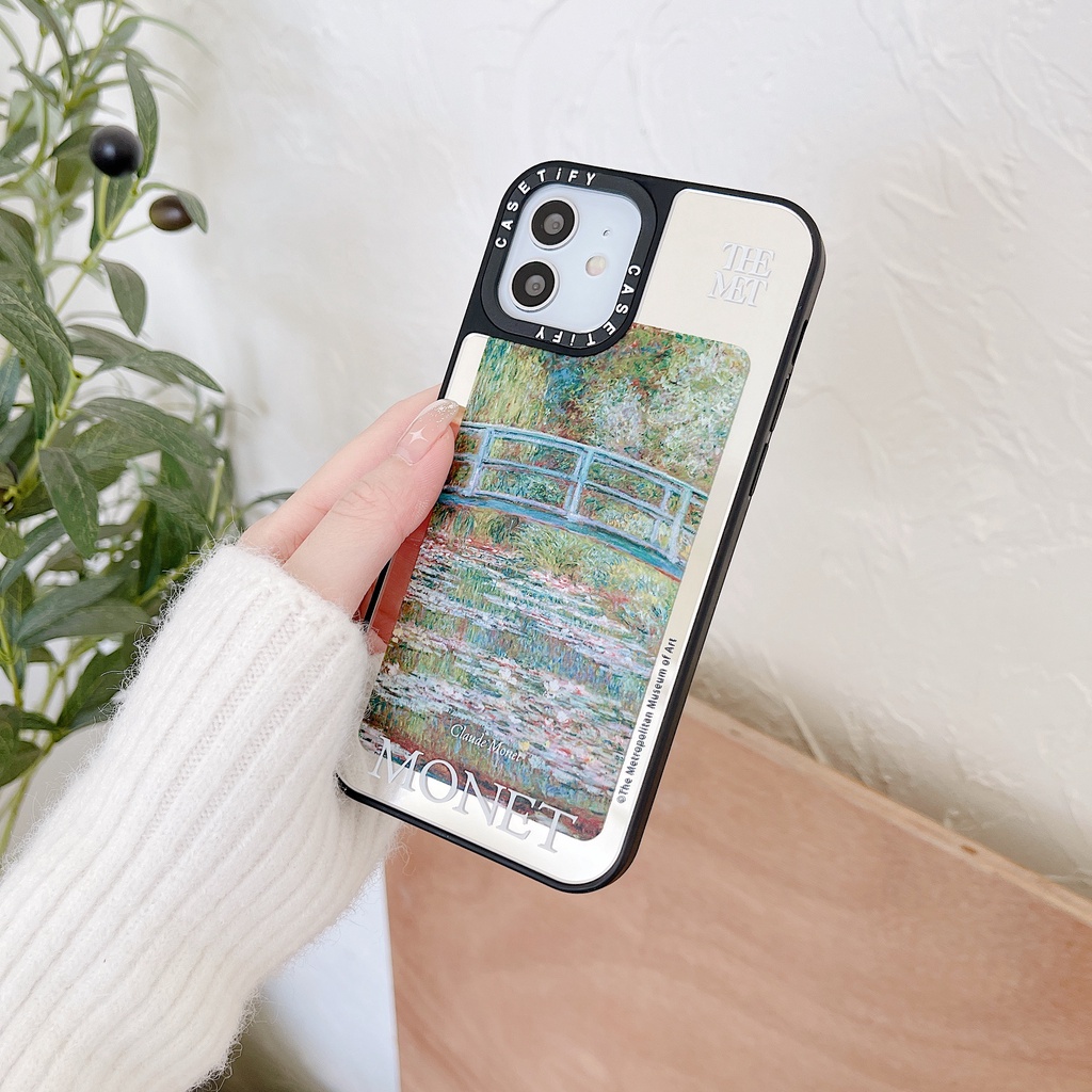 Gương Nghệ Thuật Thế Giới Tranh Sơn Dầu Nổi Tiếng THE MET VAN GOTH MONET DEGAS Vỏ Cứng Tương Thích Cho iPhone 16 Pro Max Plus 15 / 14 / 13 / 12 / 11 / X / XS / XR / SE / 8 / 7 / 6