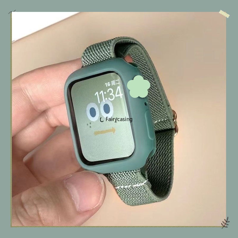 Khóa trượt Dây Nylon cho Apple Watch Band 49mm Ultra 44mm 45mm 42mm 4 3 2 1 Vòng đeo tay đồng hồ thông minh eo nhỏ iWatch Series 11 10 9 8 7 6 5 SE 8 40mm 41mm 38mm