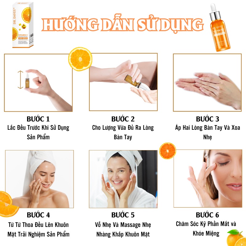Serum Dưỡng Da Vitamin C Face Serum Dissaar Giảm Sạm Da, Chống Lão Hóa Kích Thích Sản Xuất Collagen