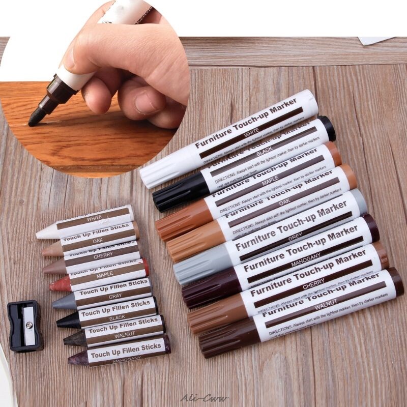 Set 13 / 17 / 21 Que Gỗ Đánh Dấu Vết Trầy Xước Tiện Dụng