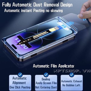 Ứng dụng màng phụ trợ tự động tiện lợiHDTempered Glass Tương thích cho iPhone 17ProMax 17Air 16 15 14 13 12 11 XsMax Toàn màn hình Tự động lắp đặt bảo vệ để