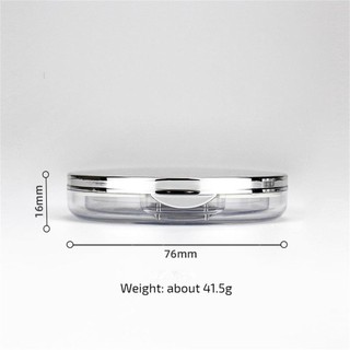 Hộp phấn phủ dạng bột 3g có gương, lưới co giãn, di động, bền chắc, màu hồng [feelnature]