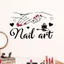 CORALTIDE Decal, Bức tranh tường tự dính có thể tái sử dụng, Miếng dán tường trang trí móng tay Salon
