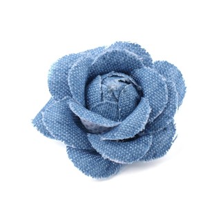 Set 5 Bông Hoa Vải Denim Dễ Thương Dùng Làm Đồ Trang Sức DIY