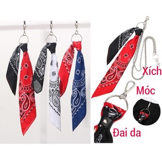 Khăn Vuông Bandana Đa Năng, Khăn Turban Phối Họa Tiết Cho Nam Nữ Hamin