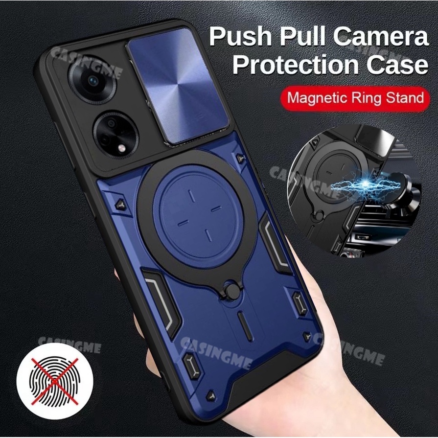 Ốp Điện Thoại Kiểu Giáp Chống Sốc Kèm Giá Đỡ Nhẫn Từ Tính Cho OPPO A98 2023 OPPO A98 A78 Reno8 T Reno 8T 5G 4G Reno8T 2023