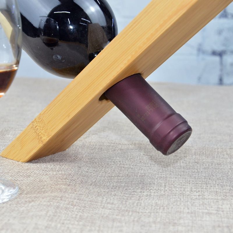 Giá đỡ chai rượu Đồ trang trí Gỗ nguyên khối Bắc Âu Giá trưng bày rượu vang đơn giản Giá đỡ rượu vang Giá đỡ rượu vang sáng tạo độc đáo