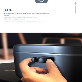 [COD] Móc SCANDIFY, Giá đỡ mái chèo cơm treo chống nước, không đục lỗ Thìa di động tự dính Giá xẻng cơm Phòng tắm nhà bếp