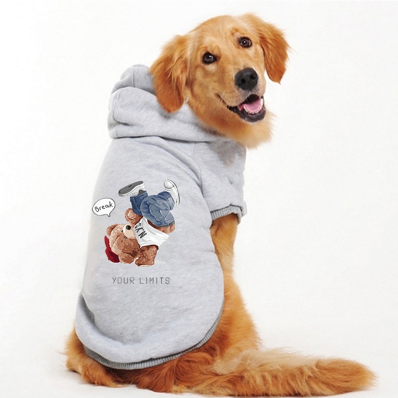 Áo sweater Có Mũ Trùm Ấm Áp Theo Phong Cách Thu Đông Dành Cho Thú Cưng