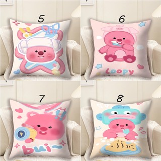 Zanmang Loopy Vỏ Gối Màu Hồng Loopy Ngắn Sang Trọng & Polyester Đệm Gối Hoạt Hình Dễ Thương Trẻ Em Phòng Ngủ Sofa Trang Trí Nhà Gối (Không Có Lõi Gối)