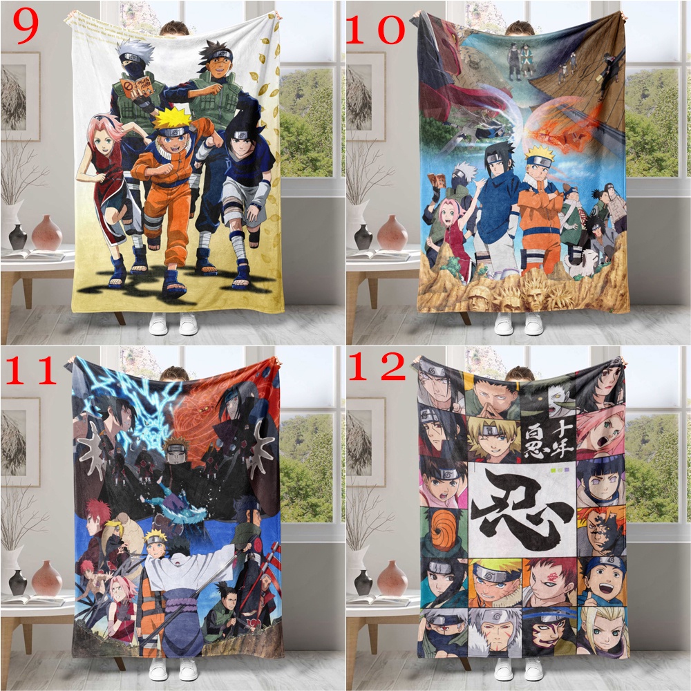 Chăn flannel In Hình anime naruto Một Mặt Làm Quà Tặng Tốt Nhất Cho Người Lớn