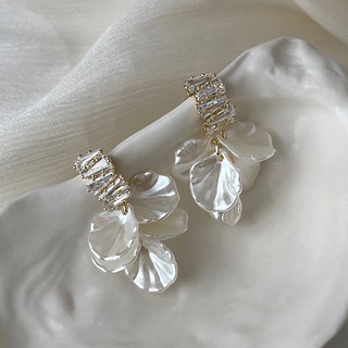 Đôi Bông Tai Dáng Rơi Họa Tiết Hoa Thời Trang Cho Nữ