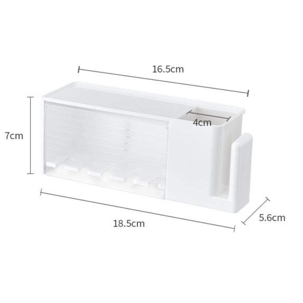Giá để răng ORDOBOX, Hộp đựng bàn chải đánh răng lưu trữ Viscose, Mặt bàn chống bụi 5 lỗ Phòng tắm sắp xếp phòng tắm Phòng tắm