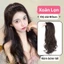 Bộ Tóc Giả Nửa Đầu Xoăn Lọn, Có Gắn Bờm Tóc Giả - Tóc Giả Nửa Đầu Xoăn Lọn Dài 60cm QiQiShop
