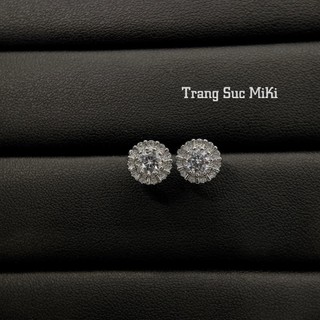 Bông tai dáng nụ tròn size 7mm đeo sát tai