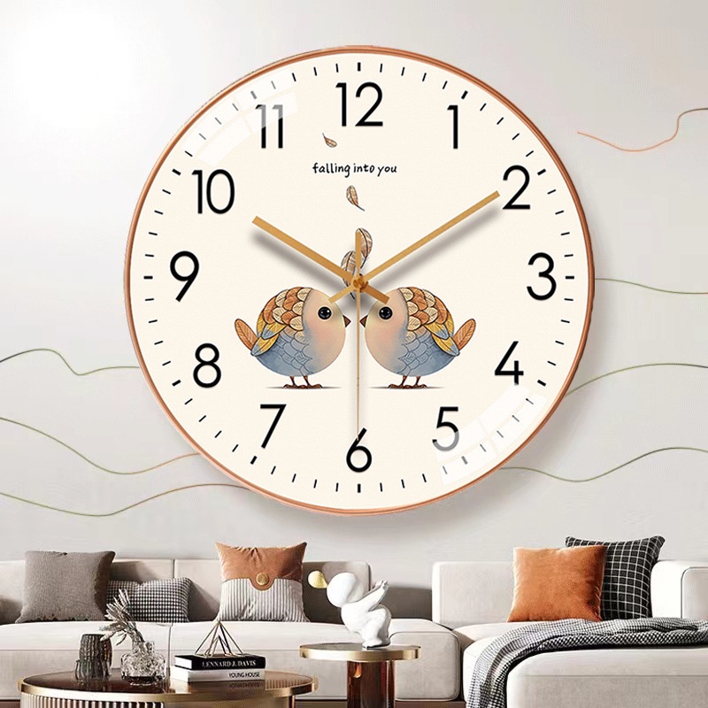 Đồng Hồ Treo Tường MINT DECOR, Mặt Tròn 10 Inch, Họa Tiết Dễ Thương, Trang Trí Phòng Khách | BigBuy360 - bigbuy360.vn