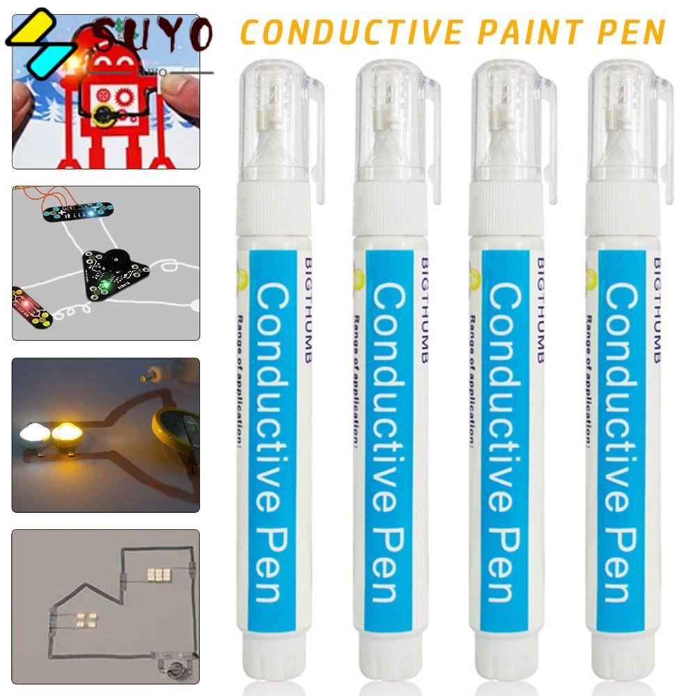 Suyo conductive paint pen, 3g diy pcb bronze conductive paste