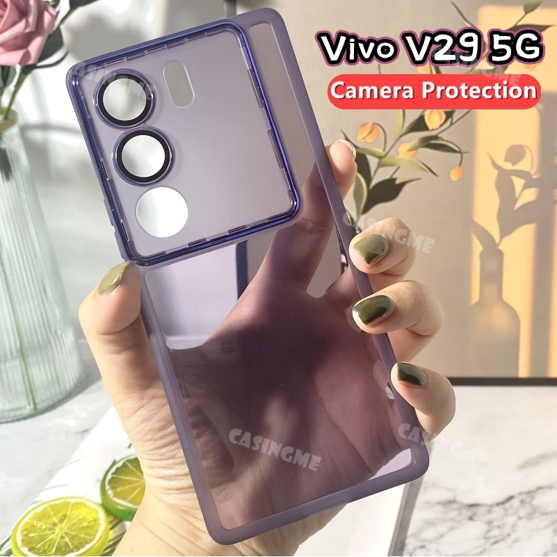 Vivo V30 V29 5G 2023 Camera Bảo Vệ Ống Kính Mạ Điện Mềm Trong Suốt Cho Vivo V29 V29E 29V VivoV29 V29E 2023 4G 5G Ốp lưng Silicon Trong Suốt Chống Sốc