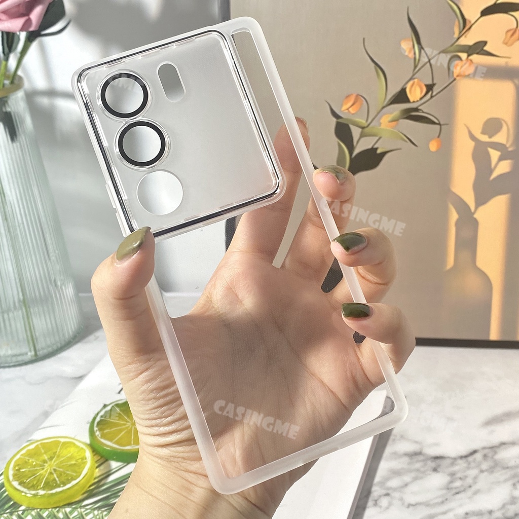 Vivo V30 V29 5G 2023 Camera Bảo Vệ Ống Kính Mạ Điện Mềm Trong Suốt Cho Vivo V29 V29E 29V VivoV29 V29E 2023 4G 5G Ốp lưng Silicon Trong Suốt Chống Sốc