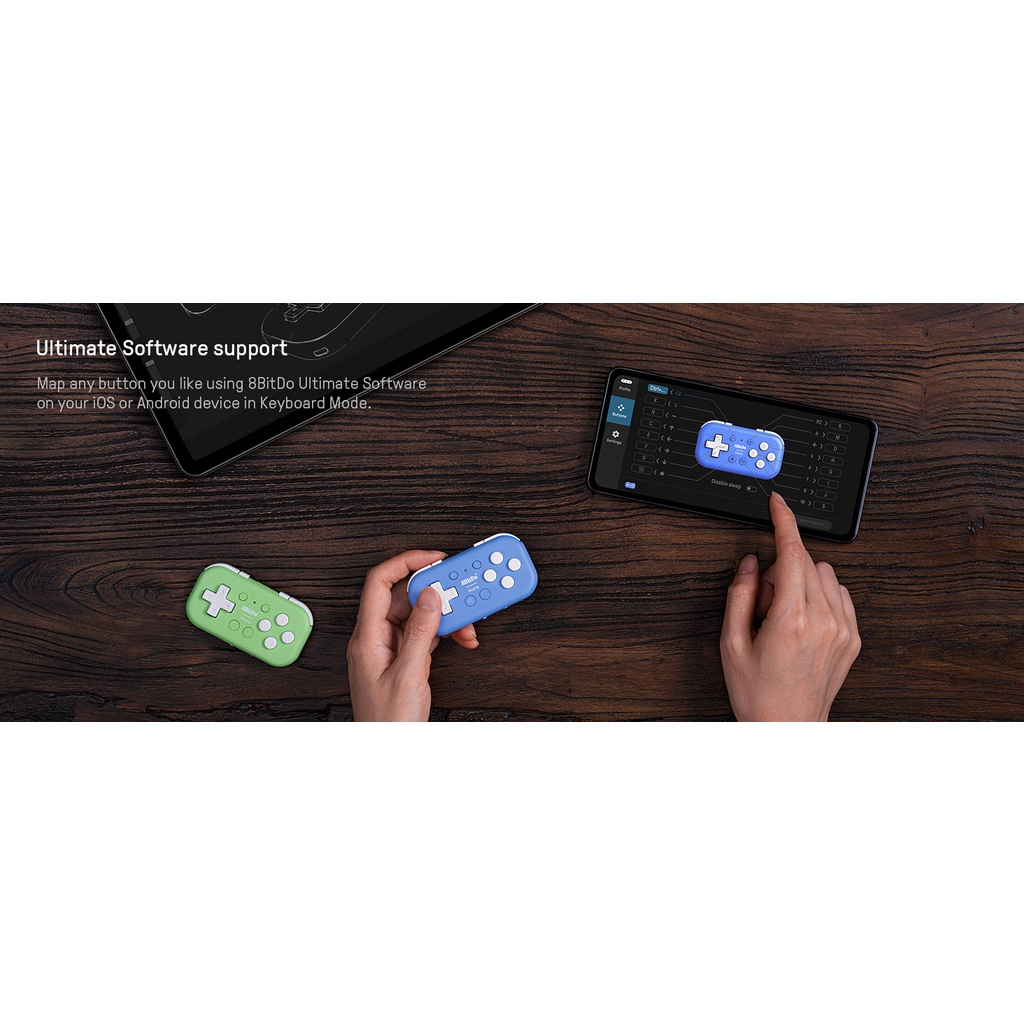 Tay CầM Chơi game bluetooth Không Dây 8bitdo micro Cho ns android raspberry Pixi retropie KèM Phụ KiệN