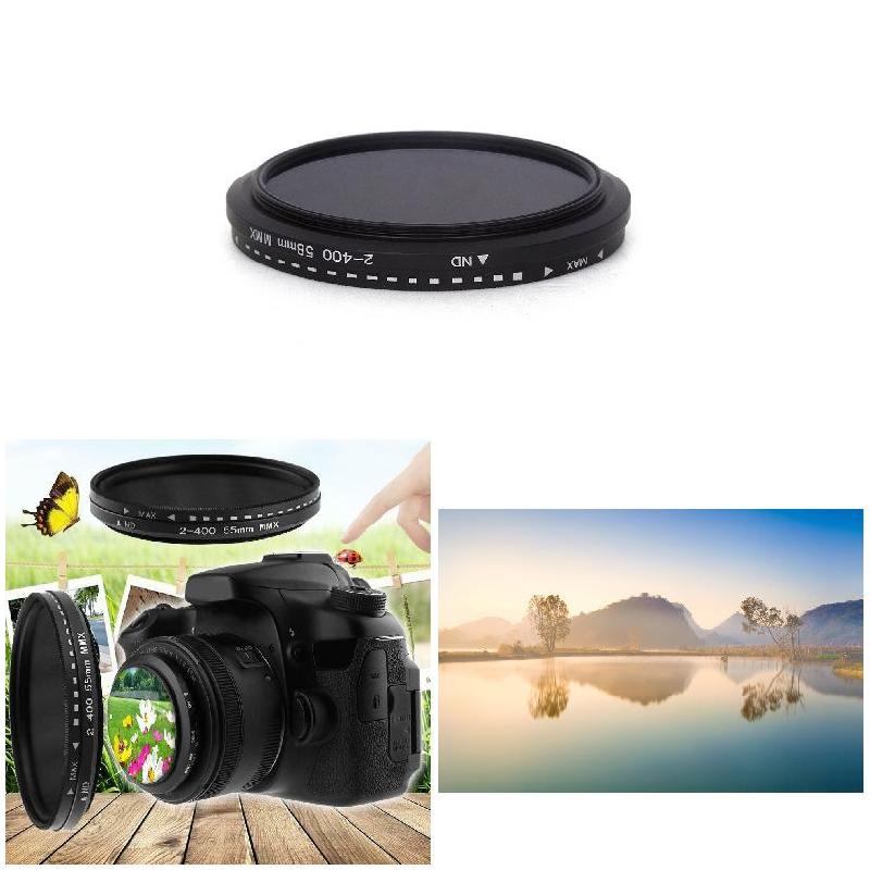 Bộ lọc ND biến thiên Fader có thể điều chỉnh mật độ trung tính ND2 đến ND400 cho ống kính máy ảnh