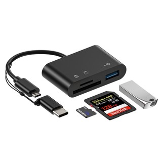 Đầu Đọc Thẻ Loại c otg2.0 sd / tf u Đa Năng Cho Điện Thoại android / Máy Tính Otg0829