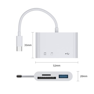 Đầu Đọc Thẻ Loại c otg2.0 sd / tf u Đa Năng Cho Điện Thoại android / Máy Tính Otg0829