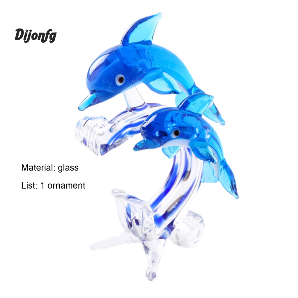 Dj Tuổi Thọ Dài Động Vật Thu Nhỏ Cho Nhà Búp Bê Cá Heo Đáng Yêu Để Bàn Kính Hình Cạnh Tròn