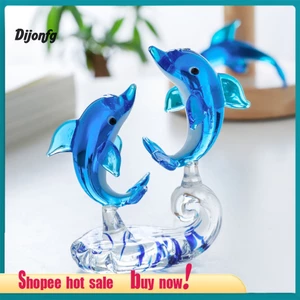 Dj Tuổi Thọ Dài Động Vật Thu Nhỏ Cho Nhà Búp Bê Cá Heo Đáng Yêu Để Bàn Kính Hình Cạnh Tròn