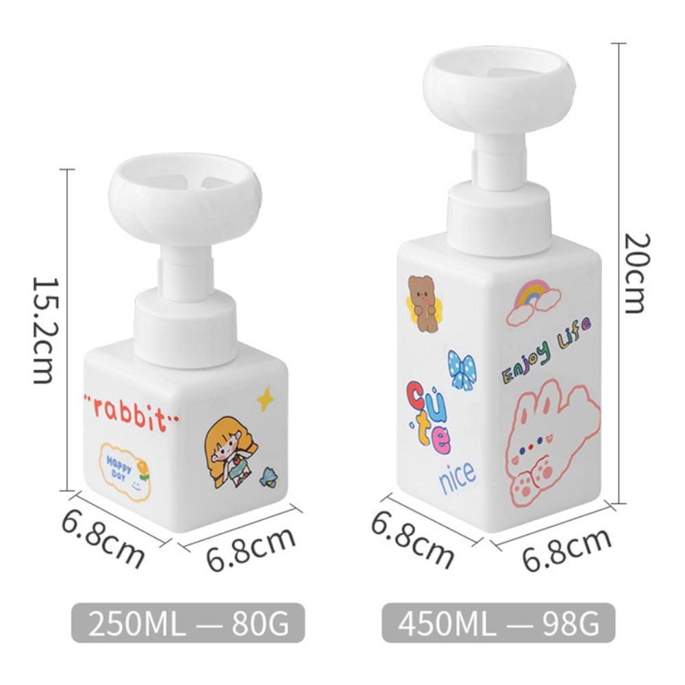 Hộp đựng bọt hoa HOBBYIN, Bao bì mỹ phẩm có thể đổ lại Chai đựng xà phòng rỗng, Chai bơm bọt 250 / 450ml bằng nhựa chất lượng Du lịch