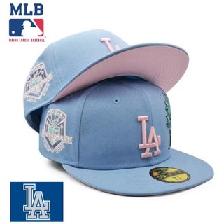 Mlb Mũ Lưỡi Trai Thêu Chữ los angeles dodgers Phong Cách Cổ Điển