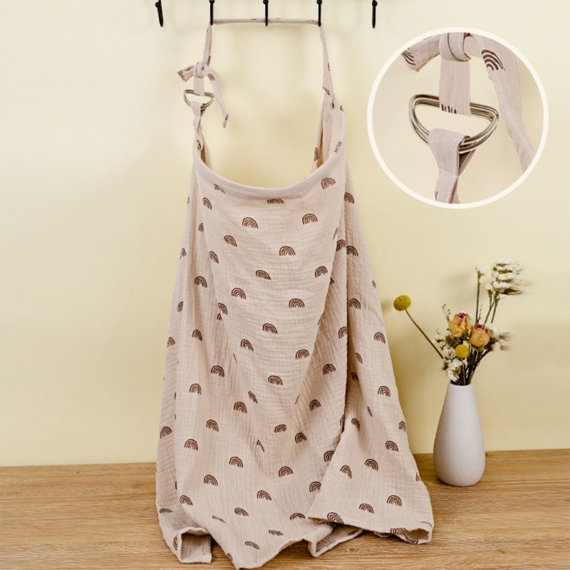 Dasbsug Privacy Nursing Cover Vỏ bọc thoải mái cho con bú Tạp dề Cotton 2 lớp