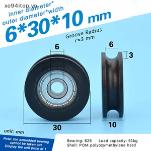 Xoitop Bánh Xe Ròng Rọc Hình Chữ u Bằng Thép 626 Chất Lượng Cao