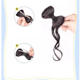 Tóc Giả Nơ Xoăn Nhẹ Lơi 20cm, Tóc Nơ Giả Y2K phong cách Hàn Quốc Ngọt Ngào Hamin Store