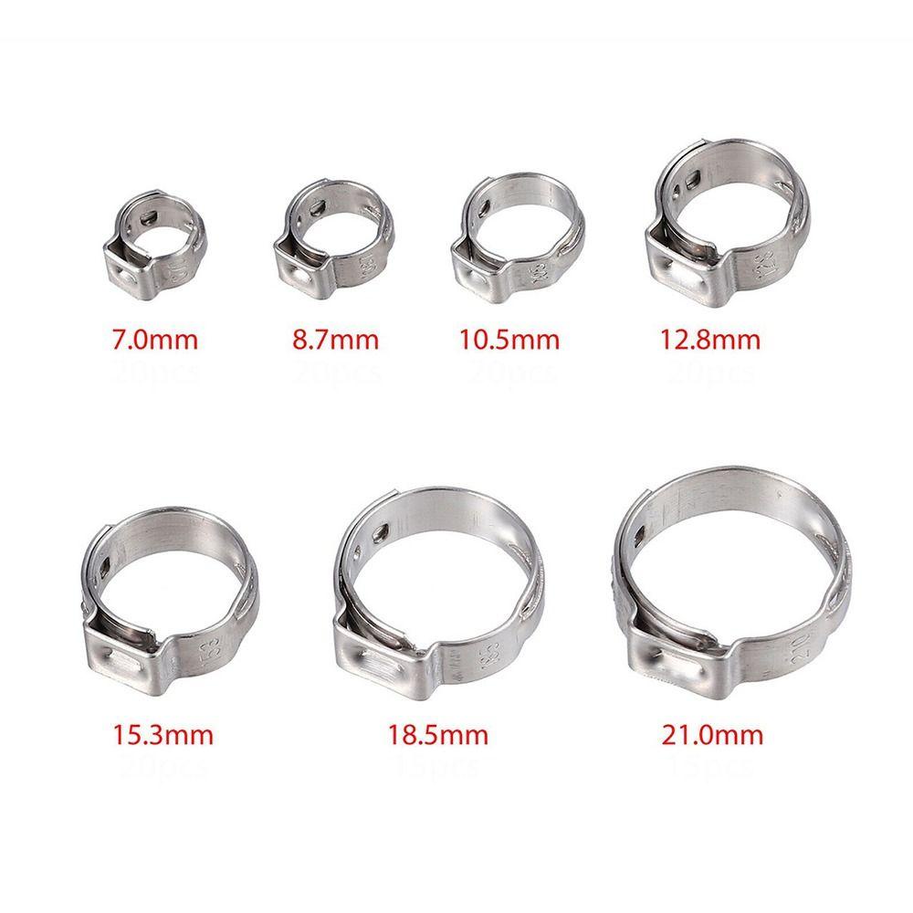 Neaverler 10 Cái Kẹp Ống, Bộ Phân Loại 5.3-31mm Kẹp Ống, Có Thể Điều Chỉnh Cố Định Bằng Thép Không Gỉ 304 Một Tai Ống Vô Cấp Ống Ống Ống Ống Ống Nước