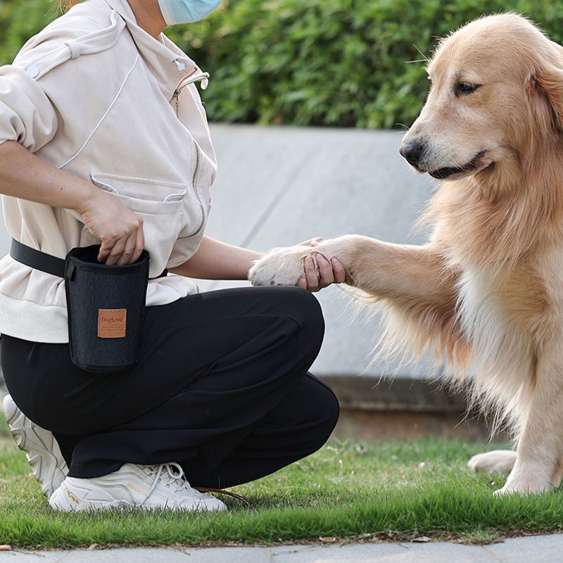 HamshMoc Tay Miễn Phí Cho Chó Điều Trị Túi Di Động Cho Chó Ăn Nhẹ Dễ Dàng Mang Theo Huấn Luyện Túi Ăn Nhẹ Túi Phân Phối Phụ Kiện Cho Chó