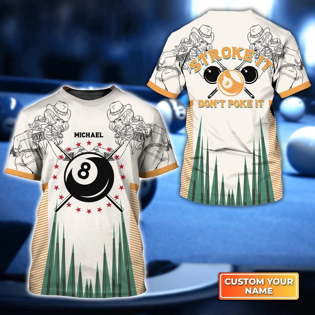 Áo Thun Nam In Hình Bida 3d Thời Trang Mùa Hè dw199
