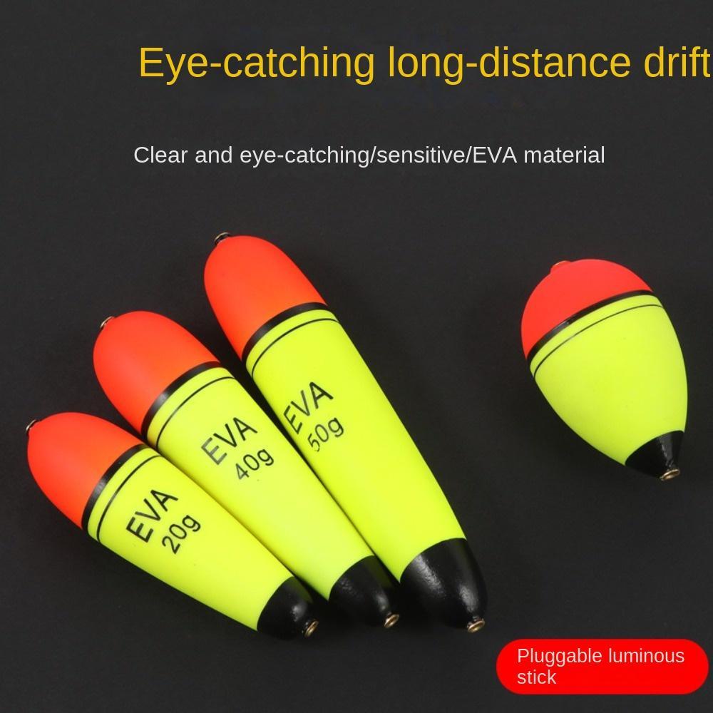 Phao câu cá bằng bọt LACYES, 10g-120g Phao câu cá Bobber, Phao nổi Loại bụng lớn Độ cứng cao Câu cá biển nổi cao