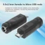 WU Nữ DC5 5x2 1mm sang Nam Bộ Chuyển Đổi Sang Mini USB Micro USB Loại C