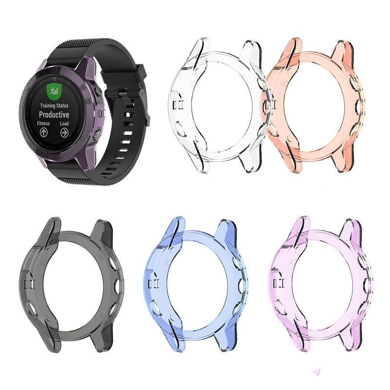 Ốp Bảo Vệ TPU Cho Garmin Fenix 7s 7x 7 Đồng Hồ Thông Minh Trong Suốt Nhiều Màu Sắc Mềm Bảo Vệ Vỏ Phụ Kiện